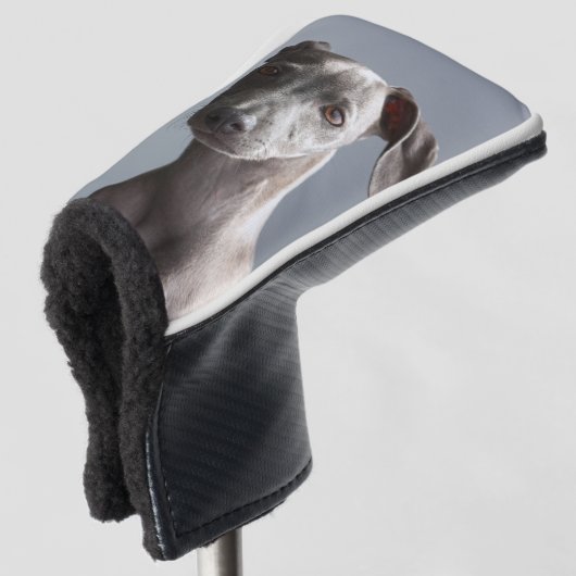 カスタムペット犬フォトプパーソナライズされたット ゴルフヘッドカバー (3/4 正面)