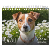 カスタムペット犬写真カレンダー カレンダー (カバー)