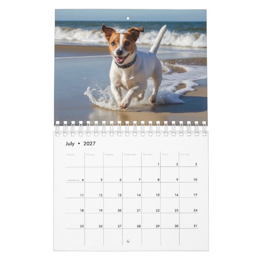 カスタムペット犬写真カレンダー カレンダー (7月 2027)