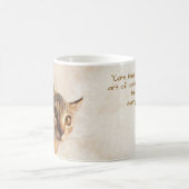 カスタムペット猫ねこ犬写真テンプレート コーヒーマグカップ (中央)