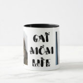 カスタムペット猫ママ人生かわいい母の日 マグカップ (中央)
