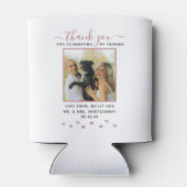 カスタムペット結婚の写真ありがとう 缶クーラー (裏面)