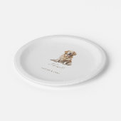 カスタムペット結婚ナプキン ペーパープレート (アングル)