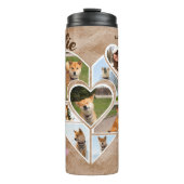 カスタムペット記念パーソナライズされた写真と引用文 タンブラー (正面)