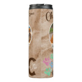 カスタムペット記念パーソナライズされた写真と引用文 タンブラー (裏面)