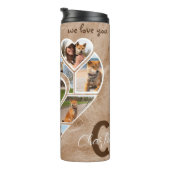 カスタムペット記念パーソナライズされた写真と引用文 タンブラー (回転右)