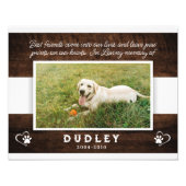 カスタムペット記念フォトポスター フォトプリント            (正面)