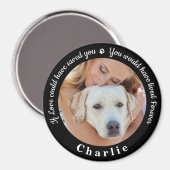 カスタムペット記念ペットロス記念犬の写真 マグネット (正面/裏面)