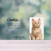 カスタムペット記念写真犬キャットロス悔やみや弔慰 アクリルサイン (ニュートラル)