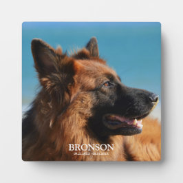 カスタムペット記念写真 フォトプラーク