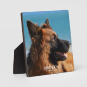 カスタムペット記念写真 フォトプラーク (正面)