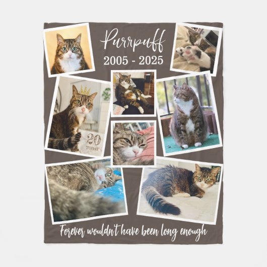 カスタムペット記念撮影引用文フリースブランケット フリースブランケット (正面)