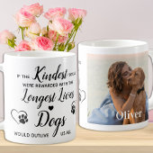 カスタムペット記念犬フォトペットロス記念 コーヒーマグカップ