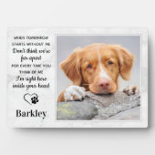 カスタムペット記念碑 – Remembrance Dog Photo フォトプラーク (正面)