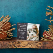 カスタムペット記念詩犬写真 フォトプラーク (側面)