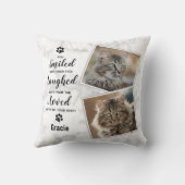 カスタムペット記念KEEPSAKE DOG CAT LOSS PHOTO クッション (裏面)