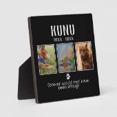 カスタムペット遺跡記念写真コラージュ フォトプラーク (正面)