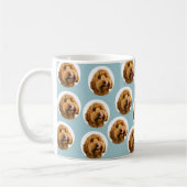 カスタムペット顔マグ | 犬パーソナライズされたの写真ギフト コーヒーマグカップ (左)