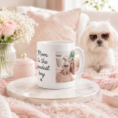 カスタムペット2枚写真グッズ お利口な男の子へ犬ママ コーヒーマグカップ