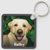 カスタムペット5フォトコラージュ記念キープサケ キーホルダー (裏面)