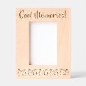 カスタムペンギンクール、思い出し、4 x 6インチポートレート レーザー彫刻フレーム (正面)