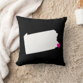 カスタムペンシルバニア州ラブリバーシブルピロー クッション (ブランケット)