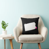 カスタムペンシルバニア州ラブリバーシブルピロー クッション (椅子)