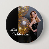 カスタムページボタンのピン 缶バッジ (正面)