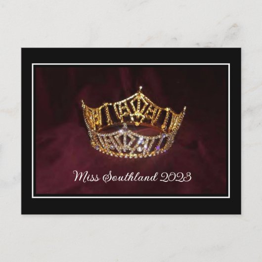 カスタムページャントクラウンポストカード ポストカード (正面)