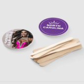 カスタムページャントパドルファン – クラウンデザイン ハンドファン (組立なし)