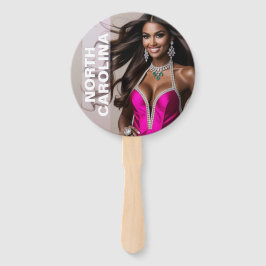 カスタムページャントパドルファン – クラウンデザイン ハンドファン