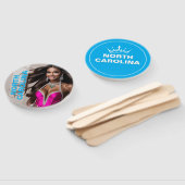 カスタムページャントパドルファン – クラウンデザイン ハンドファン (組立なし)