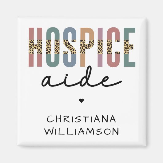 カスタムホスピスアイドホスピス介護ホスピ気にス マグネット (正面)