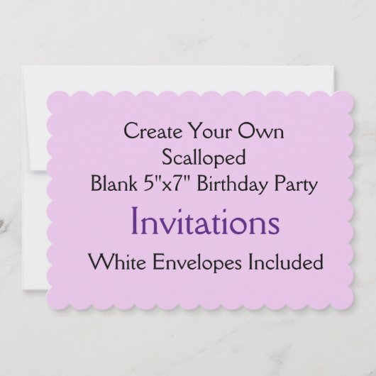 カスタムホタテ形状バースデーパーティ招待状 招待状 (正面)