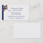 カスタムホッケークラブインストラクター名刺 名刺 (正面/裏面)