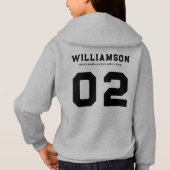 カスタムホッケースクールクラブリーグ名番号 (裏面)