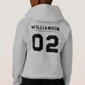 カスタムホッケースクールクラブリーグ名番号 (裏面)