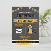 カスタムホッケースポーツ誕生日招待状 招待状 (スタンド正面)