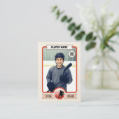 カスタムホッケー取引カード、ヴィンテージプレーヤーカード コーリングカード (スタンド正面)