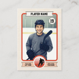 カスタムホッケー取引カード、ヴィンテージプレーヤーカード コーリングカード