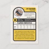 カスタムホッケー取引カード、ヴィンテージプレーヤーカード コーリングカード (裏面)