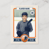 カスタムホッケー取引カード、ヴィンテージプレーヤーカード コーリングカード (正面)