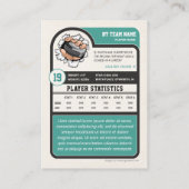 カスタムホッケー取引カード、ヴィンテージプレーヤーカード コーリングカード (裏面)