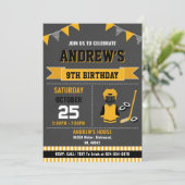 カスタムホッケー スポーツ 誕生日 インビテーション (スタンド正面)