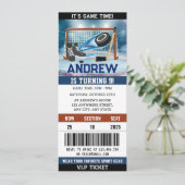 カスタムホッケー チケット 誕生日デコレーション 招待状 (スタンド正面)