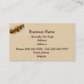 カスタムホットドッグスタンド又はフードカートの名刺 名刺 (正面)