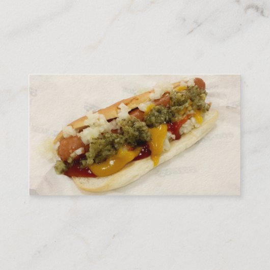 カスタムホットドッグスタンド又はフードカートの名刺 名刺 (裏面)