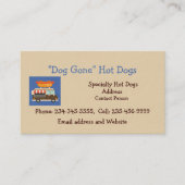 カスタムホットドッグスタンド又はフードカート 名刺 (正面)