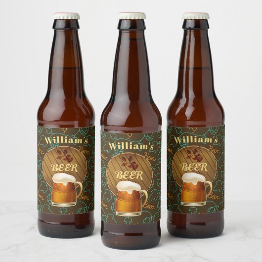 カスタムホップ ビールラベル (ボトル)