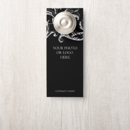 カスタムホテルリゾートビジネスブラック ドアノブサイン